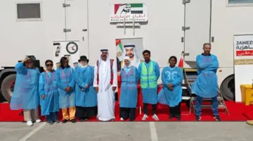 قوافل زايد الخير تبدأ مهامها بمدينة محمد بن زايد